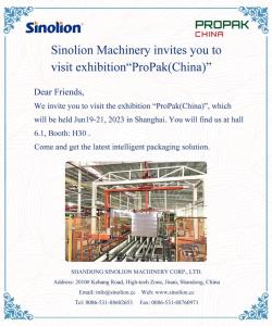 Sinolion Machinery lo invita a visitar la exposición [ProPak(China)